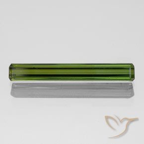 1.40ct Natural Verde terroso Turmalina, corte esmeralda, VVS-VS