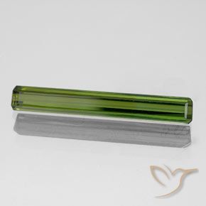 Turmalina Verde terroso natural de 1.40 ct, Corte Octágono / Esmeralda, VVS-VS