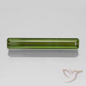 1.65ct Natural Verde oscuro medio Turmalina, corte esmeralda, VVS