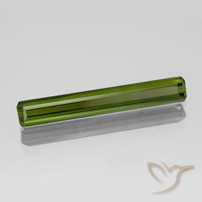 Turmalina Verde oscuro medio natural de 1.65 ct, Corte Octágono / Esmeralda, VVS