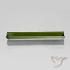 Turmalina Verde oscuro medio natural de 1.65 ct, Corte Octágono / Esmeralda, VVS