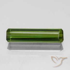 1.17ct Natural Verde amarillento Turmalina, corte esmeralda, VVS