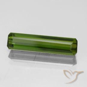 Turmalina Verde amarillento natural de 1.17 ct, Corte Octágono / Esmeralda, VVS