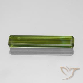 1.14ct Natural Verde bosque Turmalina, corte esmeralda, VVS