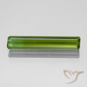 1.52ct Natural Verde alga turmalina, corte esmeralda, VVS