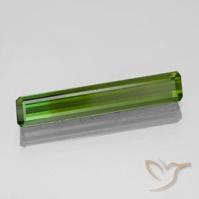 Turmalina Verde alga natural de 1.52 ct, Corte Octágono / Esmeralda, VVS
