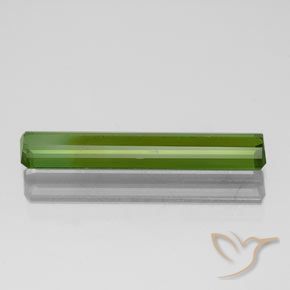 Turmalina Verde alga natural de 1.52 ct, Corte Octágono / Esmeralda, VVS