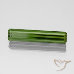 Turmalina Verde oscuro natural de 1.61 ct, Corte Octágono / Esmeralda, VVS-VS