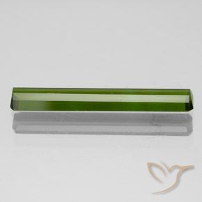 Turmalina Verde oscuro natural de 1.51 ct, Corte Octágono / Esmeralda, VVS-VS