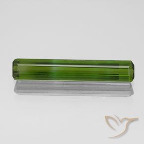 1.55ct Natural Verde oscuro Turmalina, corte esmeralda, VVS-VS