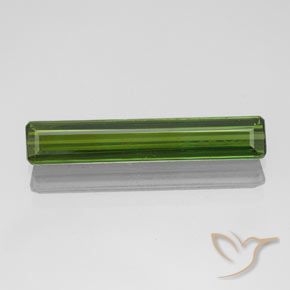 1.70ct Natural Verde bosque Turmalina, corte esmeralda, VVS