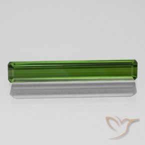 1.59ct Natural Verde terroso Turmalina, corte esmeralda, VVS