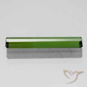 Turmalina Verde alga natural de 1.38 ct, Corte Octágono / Esmeralda, VVS-VS