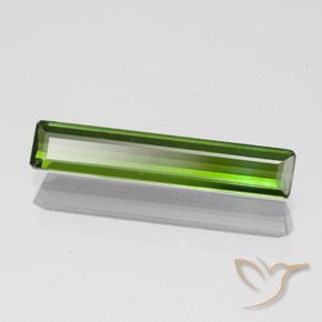Turmalina Verde amarillento natural de 1.45 ct, Corte Octágono / Esmeralda, VVS-VS