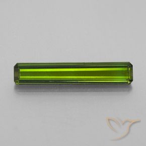 1.62ct Natural Verde medio Turmalina, corte esmeralda, VS-SI