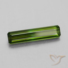 Turmalina Verde oscuro natural de 1.20 ct, Corte Octágono / Esmeralda, VS-SI