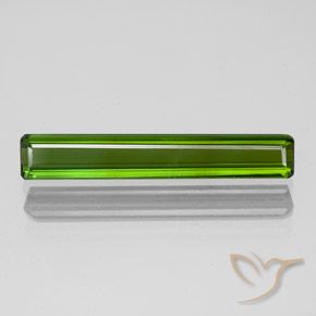 1.44ct Natural Verde alga Turmalina, corte esmeralda, VS