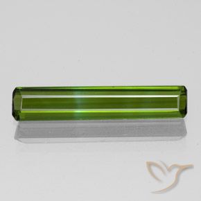 1.16ct Natural Verde oscuro Turmalina, corte esmeralda, VVS-VS