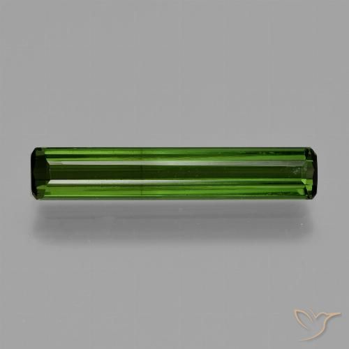 1.66ct Natural Verde oscuro Turmalina, corte esmeralda, SI