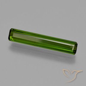 Turmalina Verde oscuro natural de 1.66 ct, Corte Octágono / Esmeralda, SI
