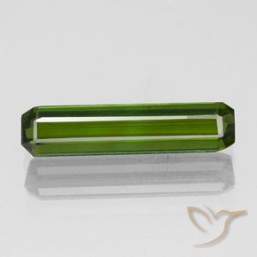 1.45ct Natural Verde oscuro Turmalina, corte esmeralda, VVS-VS