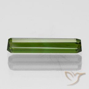 Turmalina Verde oscuro natural de 1.45 ct, Corte Octágono / Esmeralda, VVS-VS
