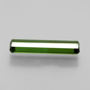 Turmalina verde natural de 1,27 ct, corte esmeralda, VVS-VS