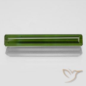 1.83ct Natural Verde oscuro Turmalina, corte esmeralda, VVS-VS