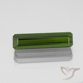 1.97ct Natural Verde alga Turmalina, corte esmeralda, VS