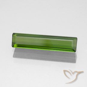 Turmalina Verde alga natural de 1.24 ct, Corte Octágono / Esmeralda, VS