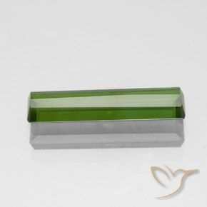 Turmalina Verde alga natural de 1.24 ct, Corte Octágono / Esmeralda, VS