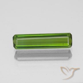 1.10ct Natural Verde oscuro Turmalina, corte esmeralda, VS