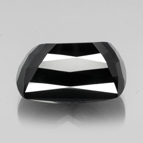 Turmalina negro natural de 32,06 ct, forma elegante, opaco