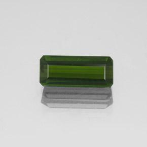 Turmalina verde alga natural de 1,98 ct, corte esmeralda, VVS-VS