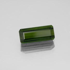 Turmalina verde alga natural de 1,98 ct, corte esmeralda, VVS-VS