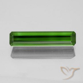 1.73ct Natural Verde oscuro medio Turmalina, corte esmeralda, VS
