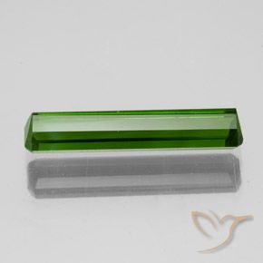 Turmalina Verde oscuro medio natural de 1.73 ct, Corte Octágono / Esmeralda, VS