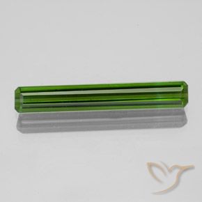 1.40ct Natural Verde oscuro Turmalina, corte esmeralda, VS