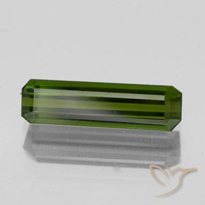 Turmalina Verde oscuro natural de 1.34 ct, Corte Octágono / Esmeralda, VS
