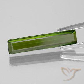 Turmalina Verde medio natural de 1.64 ct, Corte Octágono / Esmeralda, VVS-VS