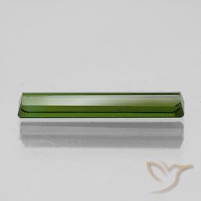 Turmalina Verde oscuro natural de 1.47 ct, Corte Octágono / Esmeralda, VVS-VS