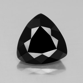 Turmalina negro natural de 4,49 ct, trillón, opaco