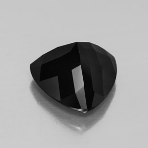 Turmalina negro natural de 4,49 ct, trillón, opaco