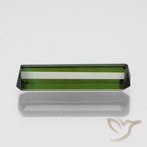 Turmalina Verde oscuro natural de 1.71 ct, Corte Octágono / Esmeralda, SI