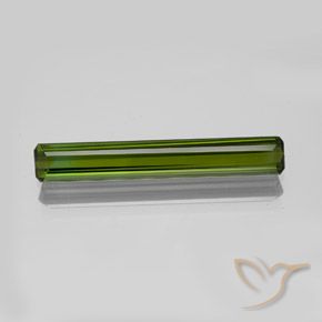 1.96ct Natural Verde oscuro medio Turmalina, corte esmeralda, VVS-VS
