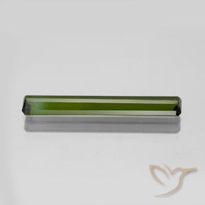 Turmalina Verde oscuro medio natural de 1.96 ct, Corte Octágono / Esmeralda, VVS-VS