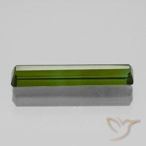 Turmalina Verde oscuro natural de 1.90 ct, Corte Octágono / Esmeralda, VS