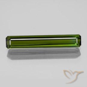 1.80ct Natural Verde oscuro Turmalina, corte esmeralda, VVS-VS