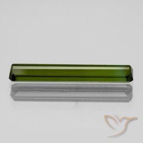 Turmalina Verde oscuro natural de 1.80 ct, Corte Octágono / Esmeralda, VVS-VS