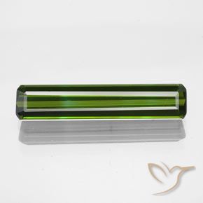 1.96ct Natural Verde bosque Turmalina, corte esmeralda, VS